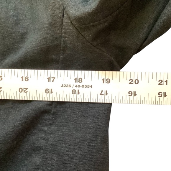 A New Day Linen Blend Black Cropped Blazer, Medium NWT - Picture 7 of 12